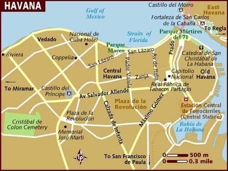வரைபடம் Habana