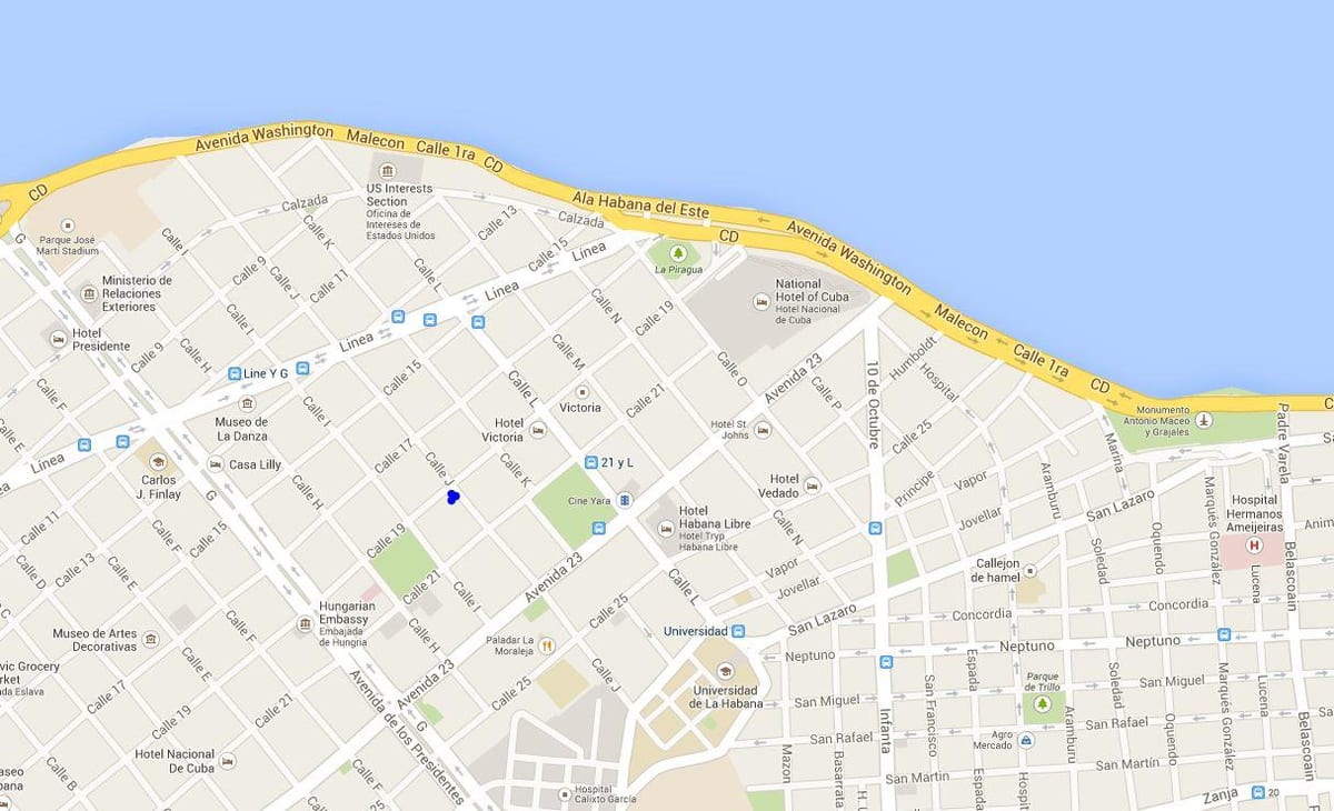 vedado வரைபடம்